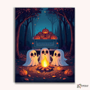 Haunted Campfire -  Paint by Numbers Kit for Adults -  Portrait By Numbers