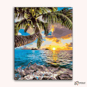 Hawaiian Dawn -  Paint by Numbers Kit for Adults -  Portrait By Numbers