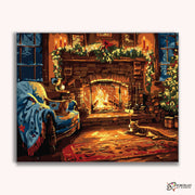 Hearthside Glow -  Paint by Numbers Kit for Adults -  Portrait By Numbers