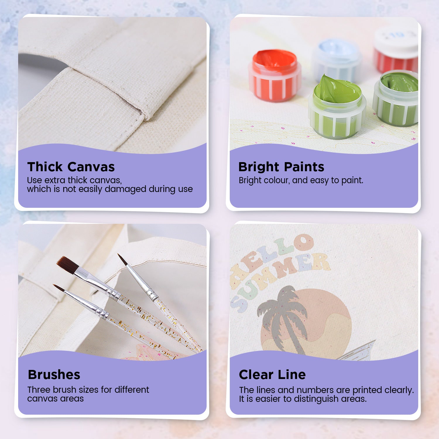 Hello Summer Bag -  Paint by Numbers Kit for Adults -  Portrait By Numbers