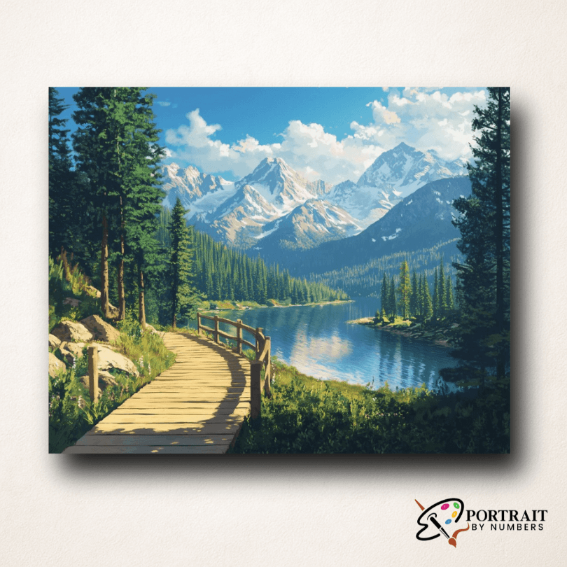 Hiking Trip -  Paint by numbers Kit -  Portrait By Numbers