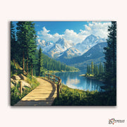 Hiking Trip -  Paint by Numbers Kit for Adults -  Portrait By Numbers