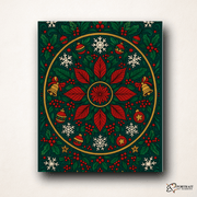 Holiday Bloom (Mandala) -  Paint by numbers Kit -  Portrait By Numbers