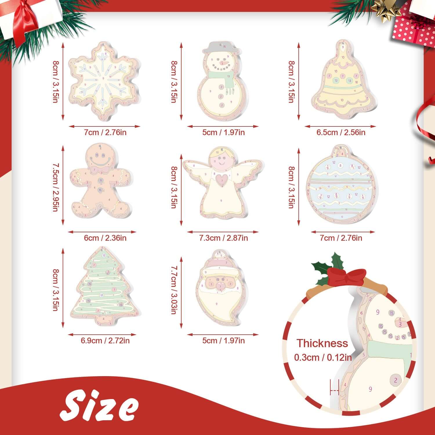 Holiday Cheer -  Paint by Numbers Kit for Adults | Relaxing DIY Art Gift | -  Portrait By Numbers