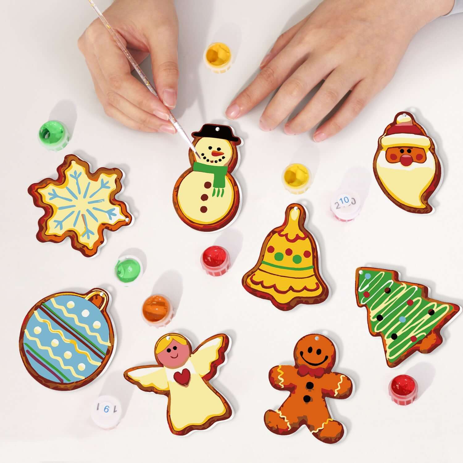 Holiday Cheer -  Paint by Numbers Kit for Adults | Relaxing DIY Art Gift | -  Portrait By Numbers