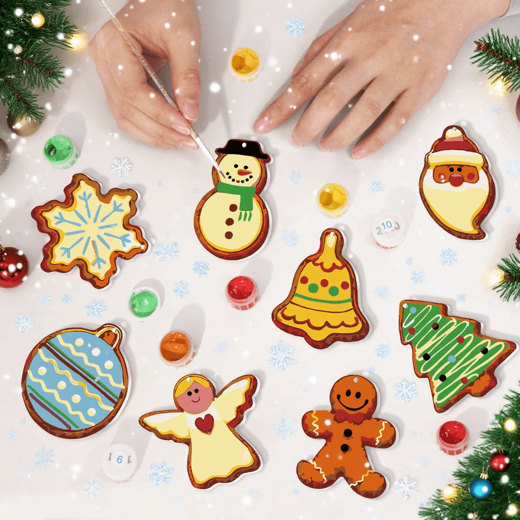 Holiday Cheer -  Paint by Numbers Kit for Adults | Relaxing DIY Art Gift | -  Portrait By Numbers