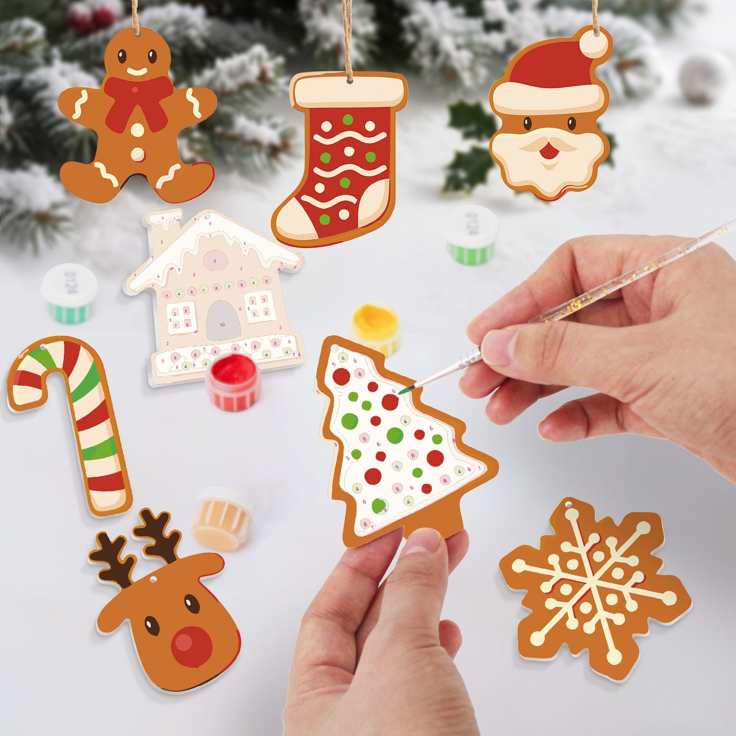 Holiday Classics -  Paint by Numbers Kit for Adults | Relaxing DIY Art Gift | -  Portrait By Numbers