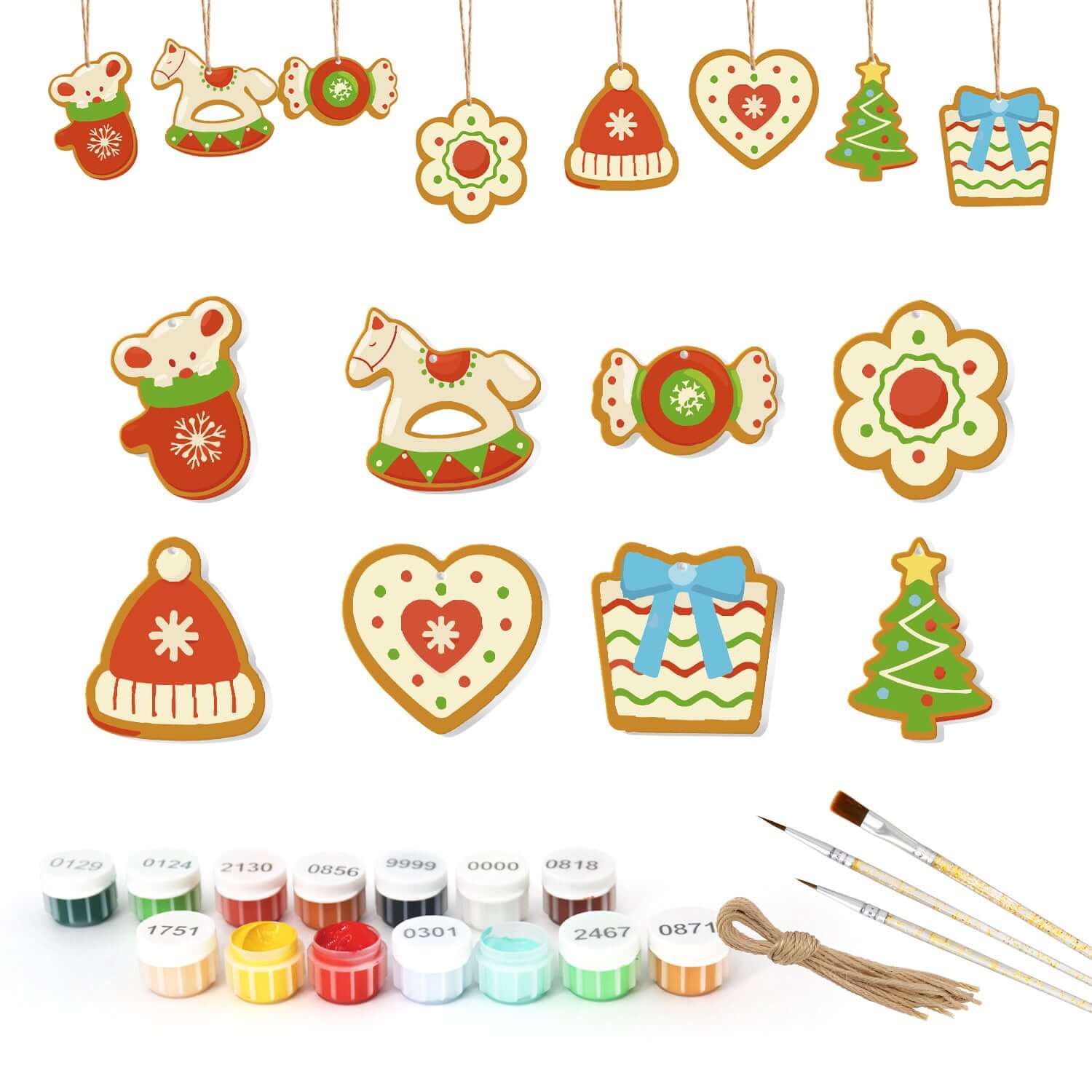 Holiday Joy -  Paint by Numbers Kit for Adults | Relaxing DIY Art Gift | -  Portrait By Numbers