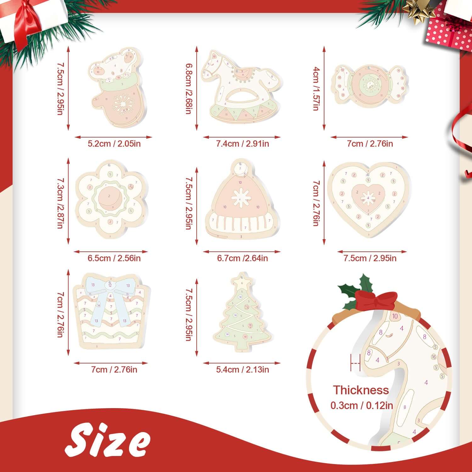 Holiday Joy -  Paint by Numbers Kit for Adults | Relaxing DIY Art Gift | -  Portrait By Numbers