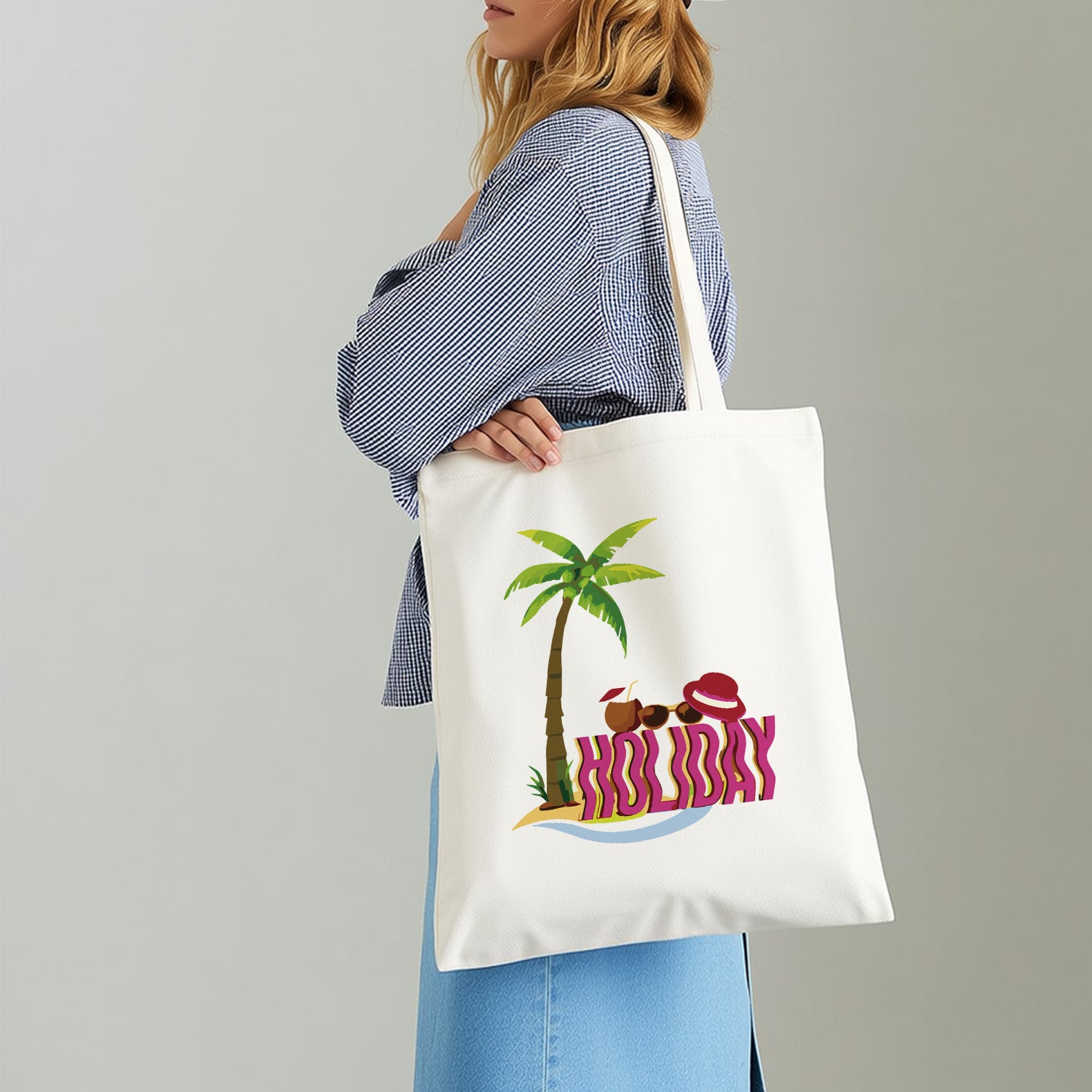 Holiday Palm Beach Bag -  Paint by Numbers Kit for Adults -  Portrait By Numbers