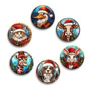 Holiday Pals (Set of 6) -  Paint by numbers Kit -  Portrait By Numbers