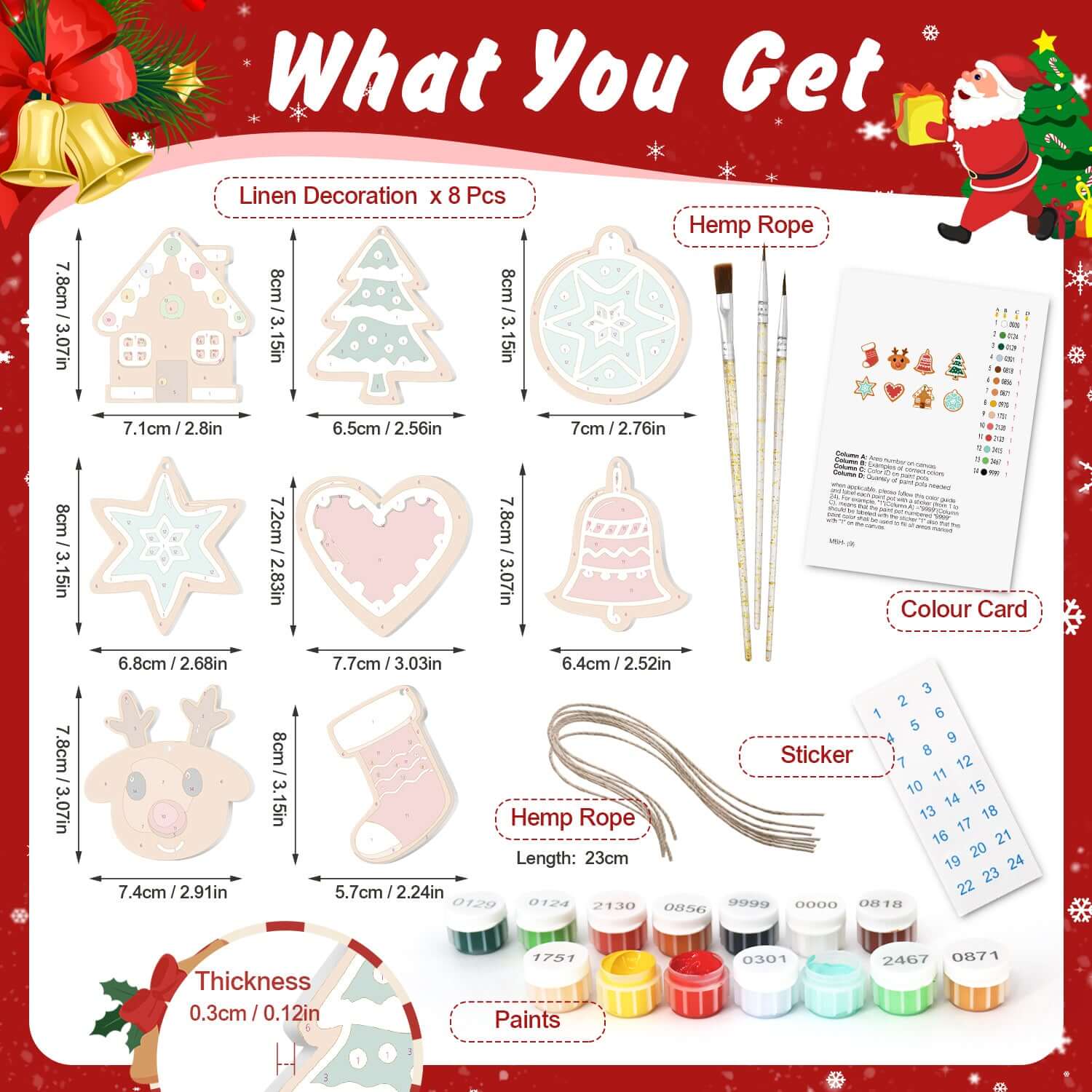 Holiday Spirit -  Paint by Numbers Kit for Adults -  Portrait By Numbers