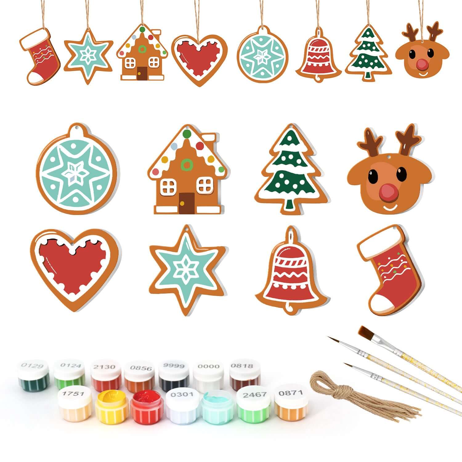Holiday Spirit -  Paint by Numbers Kit for Adults | Relaxing DIY Art Gift | -  Portrait By Numbers