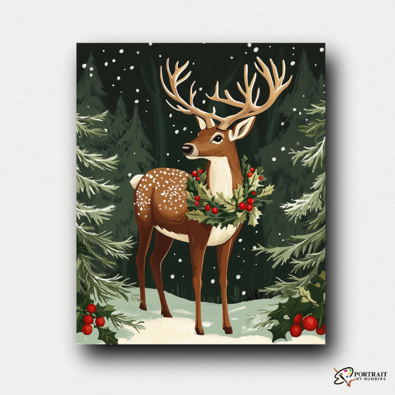 Holly Crowned Stag