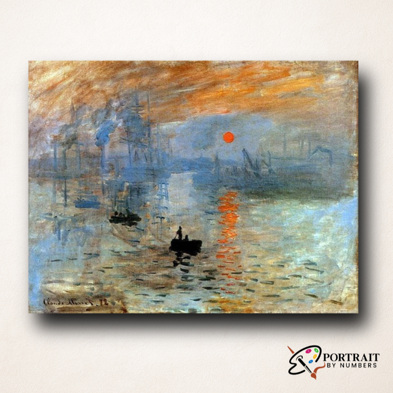 Impression Sunrise - Claude Monet -  Paint by numbers -  Portrait By Numbers