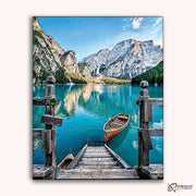 Italia Bella Lake -  Paint by Numbers Kit for Adults -  Portrait By Numbers