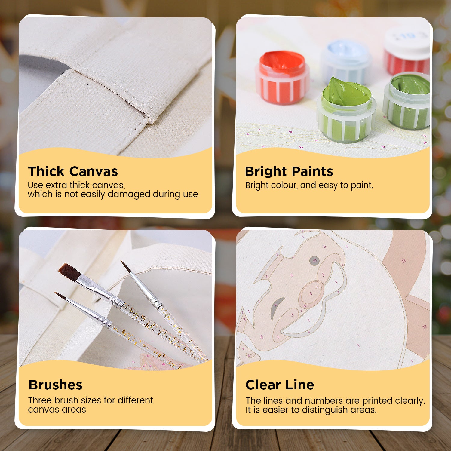 Jolly Santa Bag -  Paint by Numbers Kit for Adults -  Portrait By Numbers