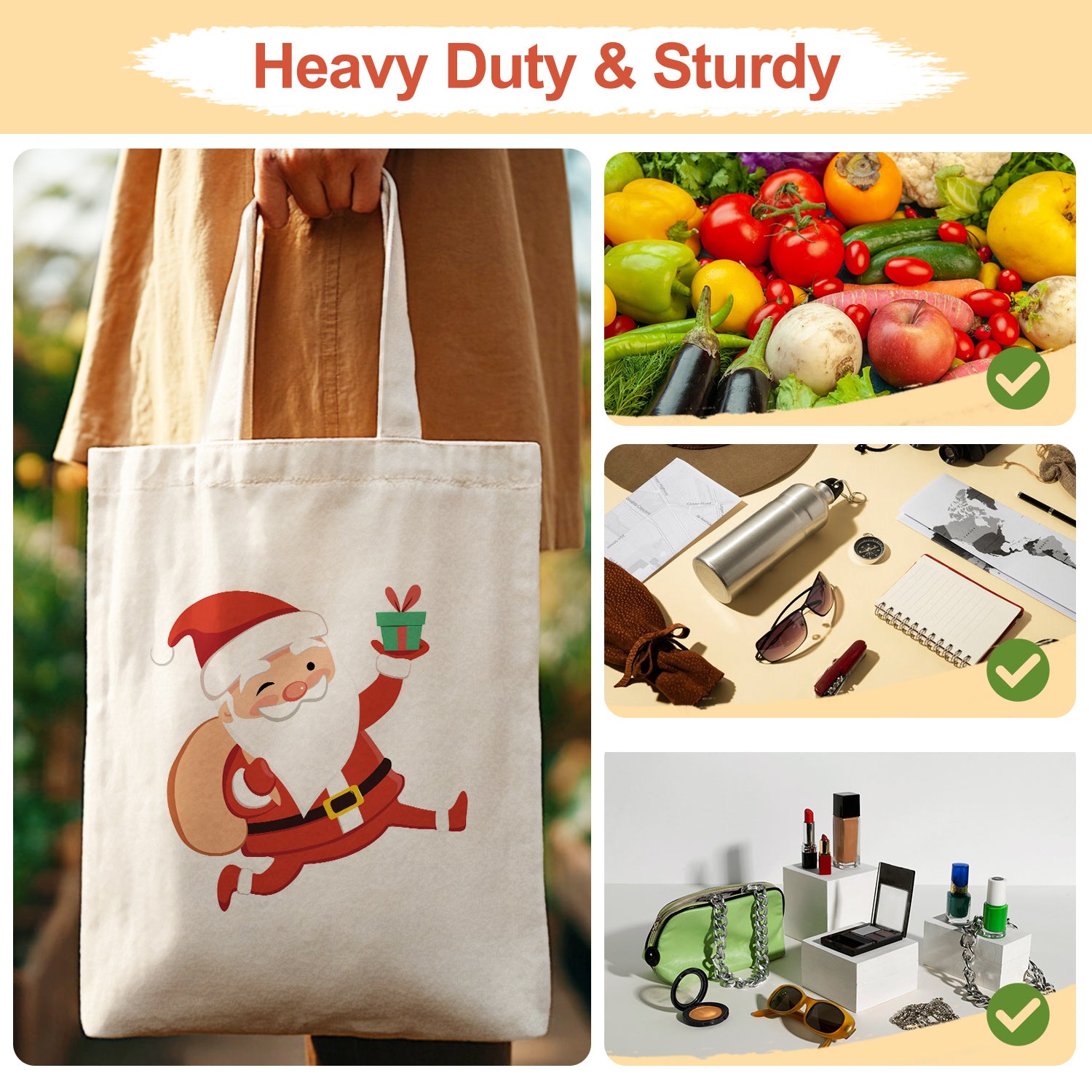 Jolly Santa Bag -  Paint by Numbers Kit for Adults -  Portrait By Numbers