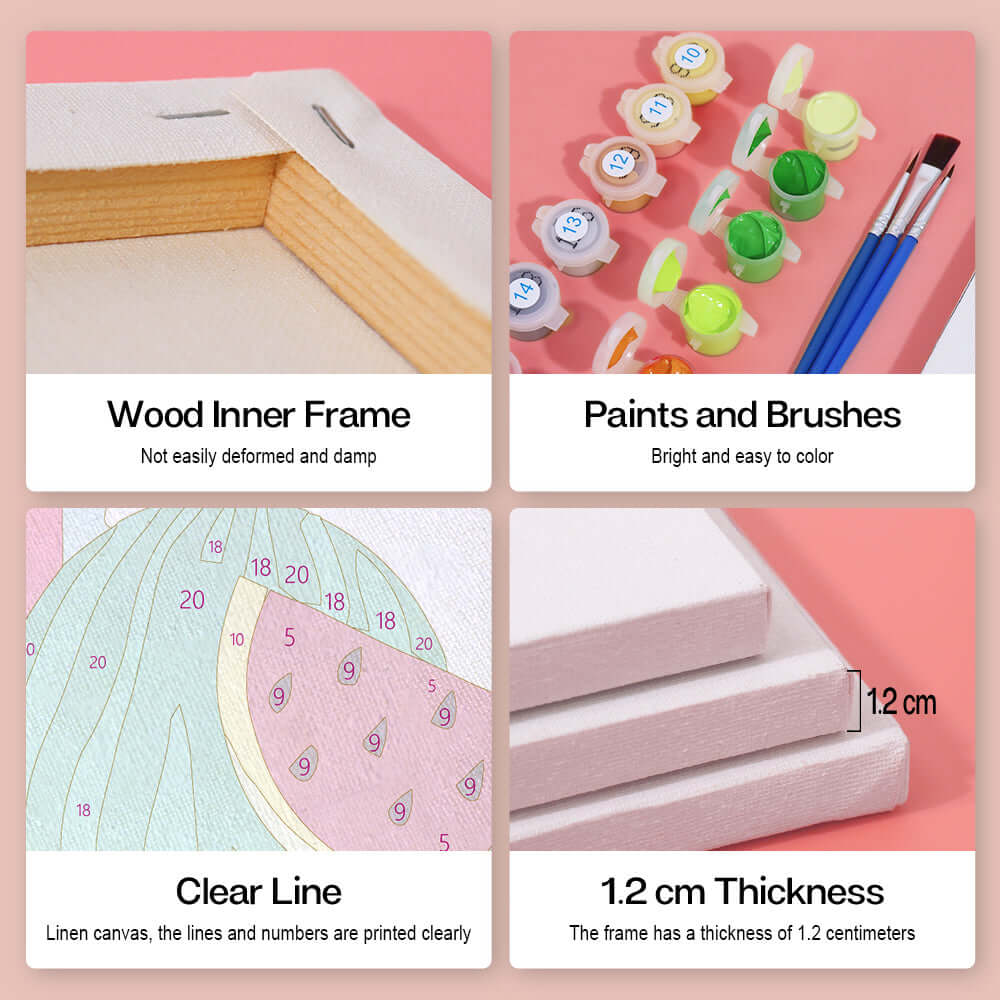 Juicy Joy (Set of 6) -  Paint by Numbers Kit for Adults -  Portrait By Numbers