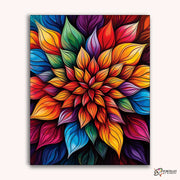 Kaleidoscopic Foliage -  Paint by Numbers Kit for Adults -  Portrait By Numbers