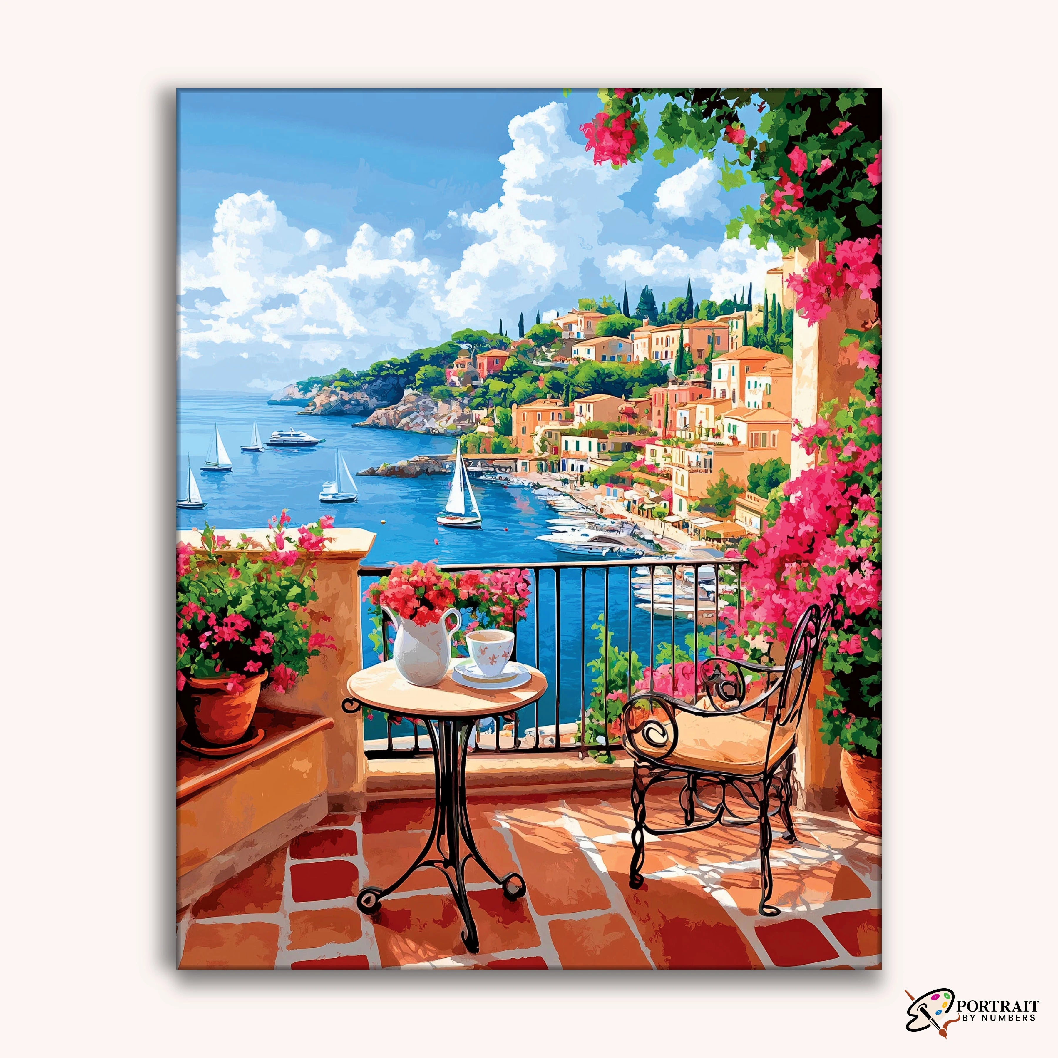 La Vita Bella -  Paint by Numbers Kit for Adults -  Portrait By Numbers