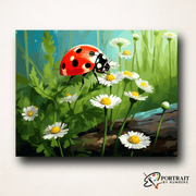 Ladybug's Haven -  Paint by Numbers Kit for Adults -  Portrait By Numbers