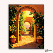 Lemon Grove Passage -  Paint by Numbers Kit for Adults -  Portrait By Numbers
