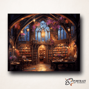 Librarian Peace -  Paint by Numbers Kit for Adults -  Portrait By Numbers
