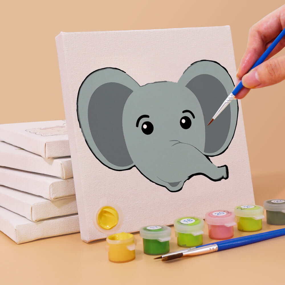 Little Friends (Set of 6) -  Paint by numbers Kit -  Portrait By Numbers
