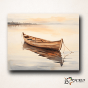 Lonely Boat -  Paint by Numbers Kit for Adults -  Portrait By Numbers