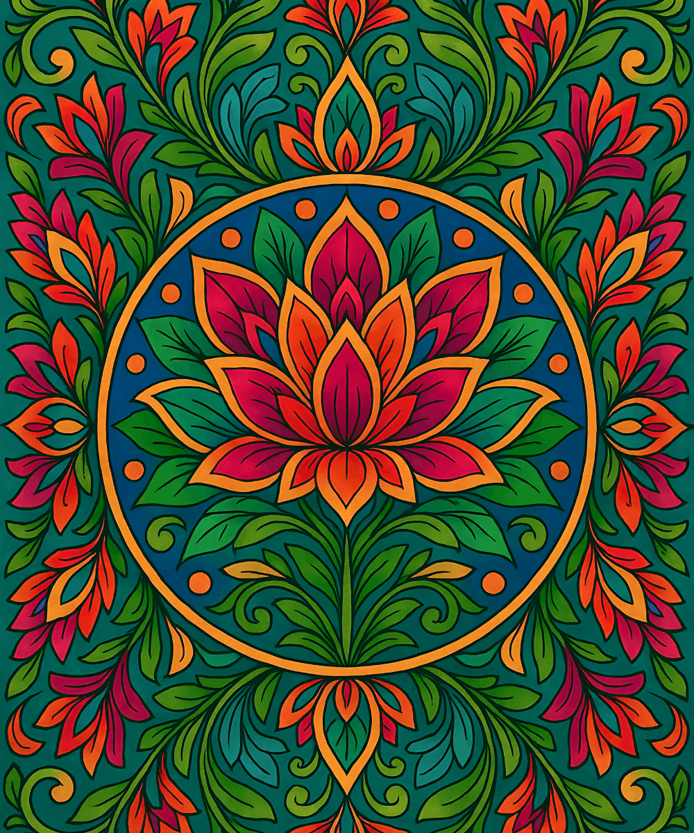 Lush Radiance (Mandala)