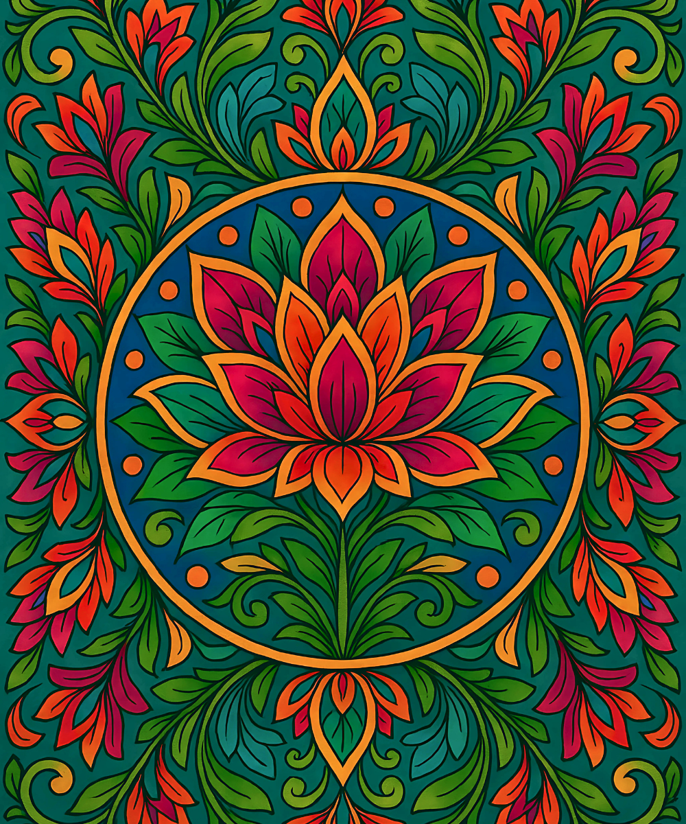 Lush Radiance (Mandala)