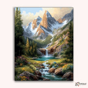 Majestic Peaks -  Paint by Numbers Kit for Adults -  Portrait By Numbers