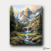 Majestic Peaks -  Paint by Numbers Kit for Adults | Relaxing DIY Art Gift | -  Portrait By Numbers