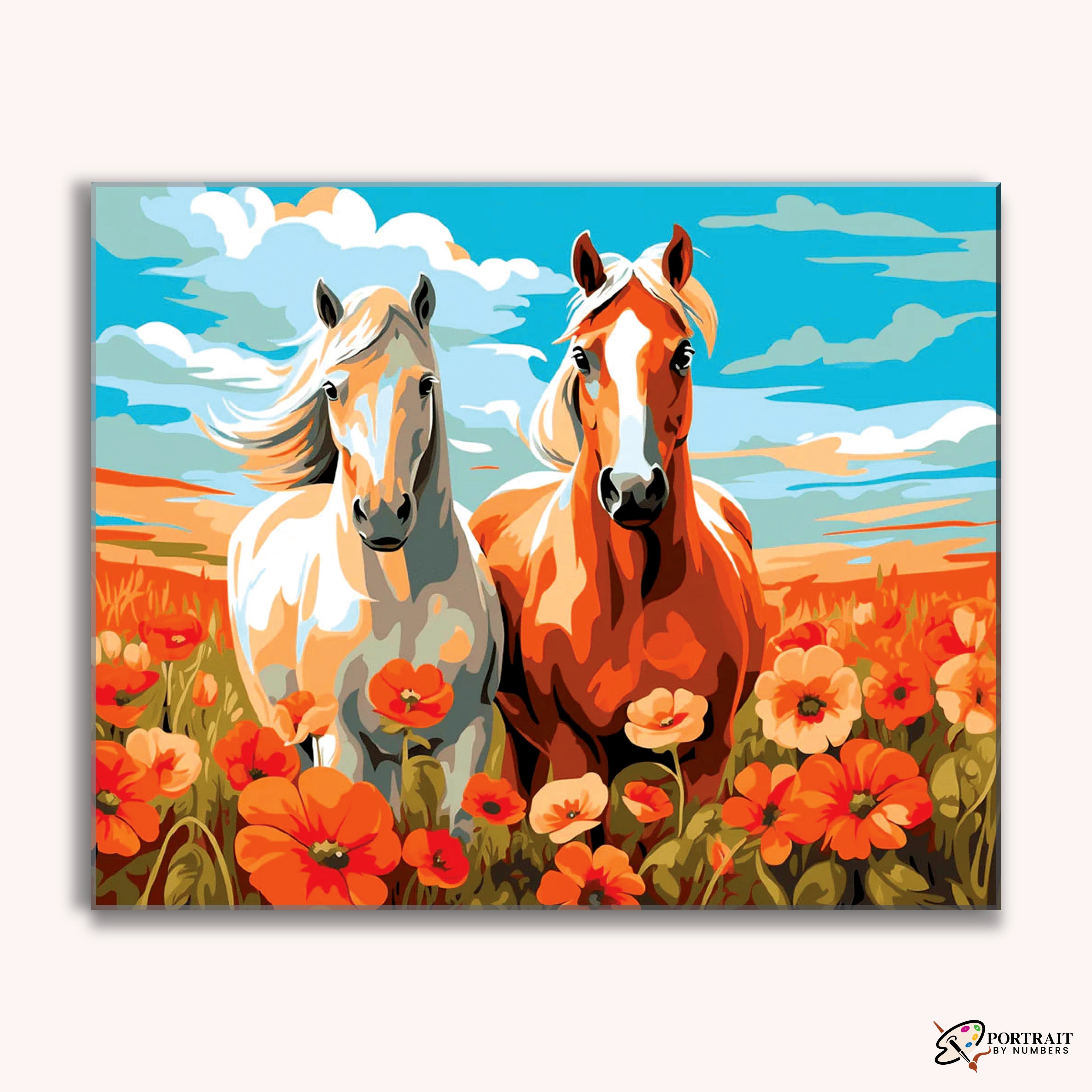 Meadow Mates -  Paint by Numbers Kit for Adults -  Portrait By Numbers