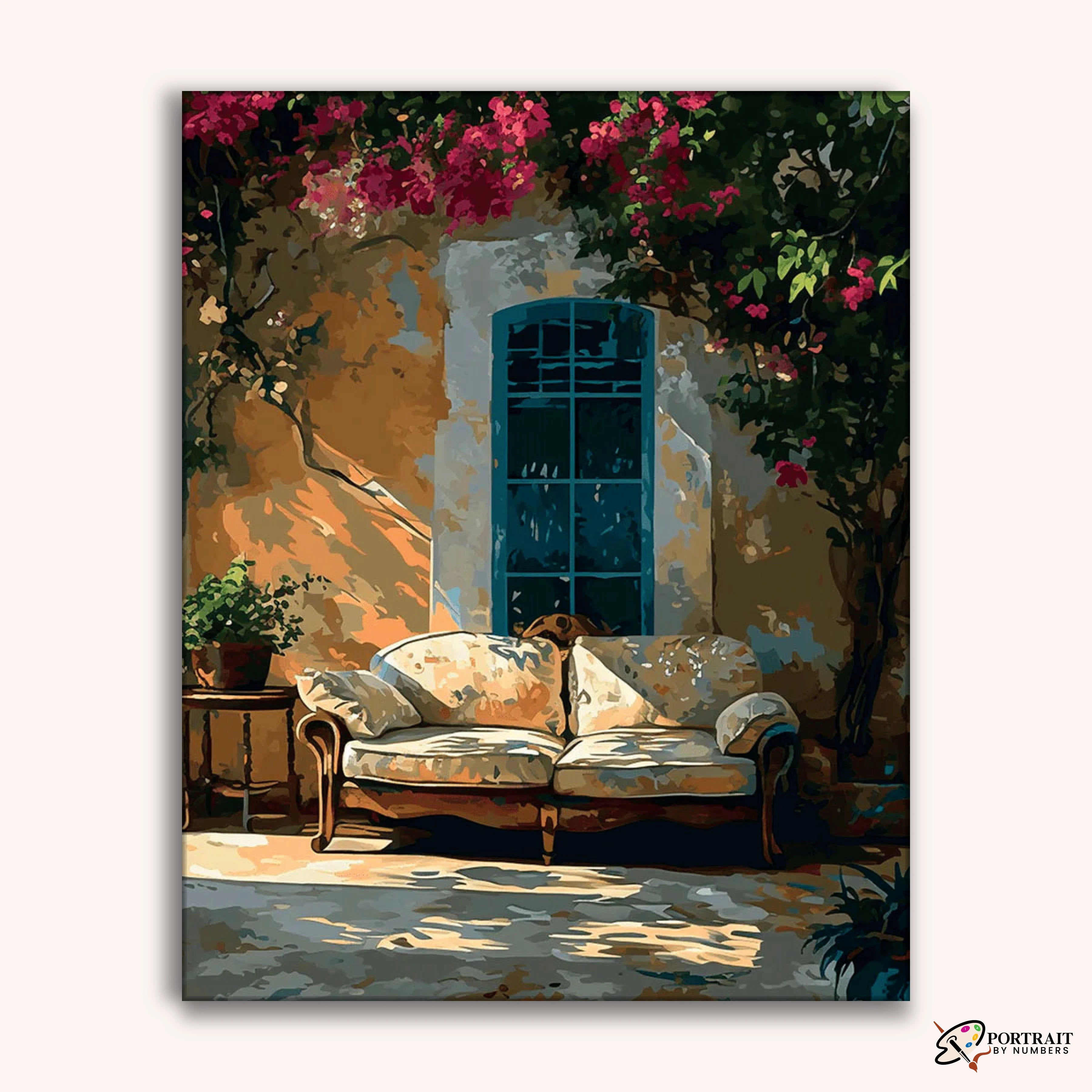 Mediterranean Serenity -  Paint by Numbers Kit for Adults -  Portrait By Numbers