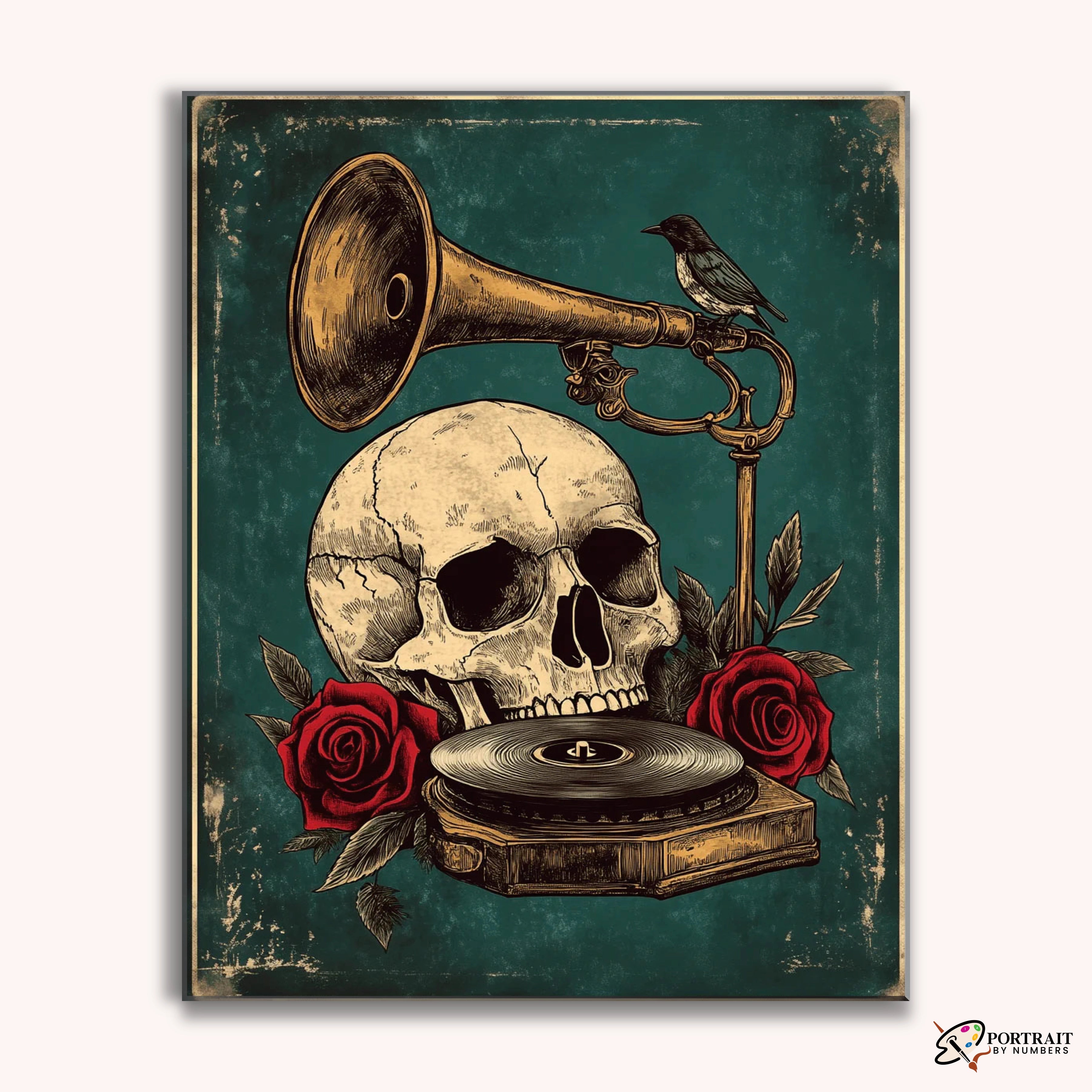 Melody of Mortality -  Paint by Numbers Kit for Adults -  Portrait By Numbers