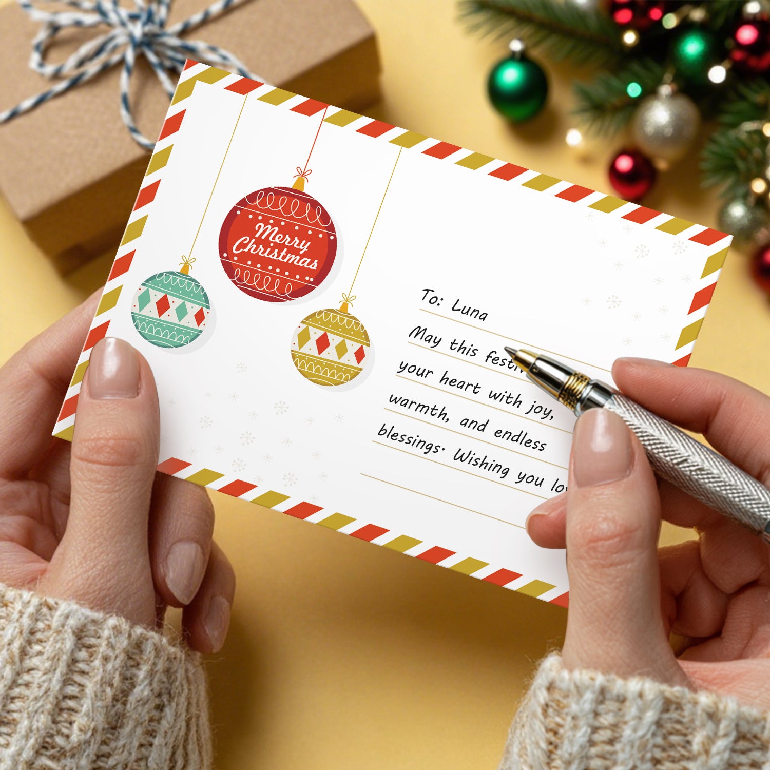 Merry Moments Poster Cards Set -  Paint by Numbers Kit for Adults -  Portrait By Numbers