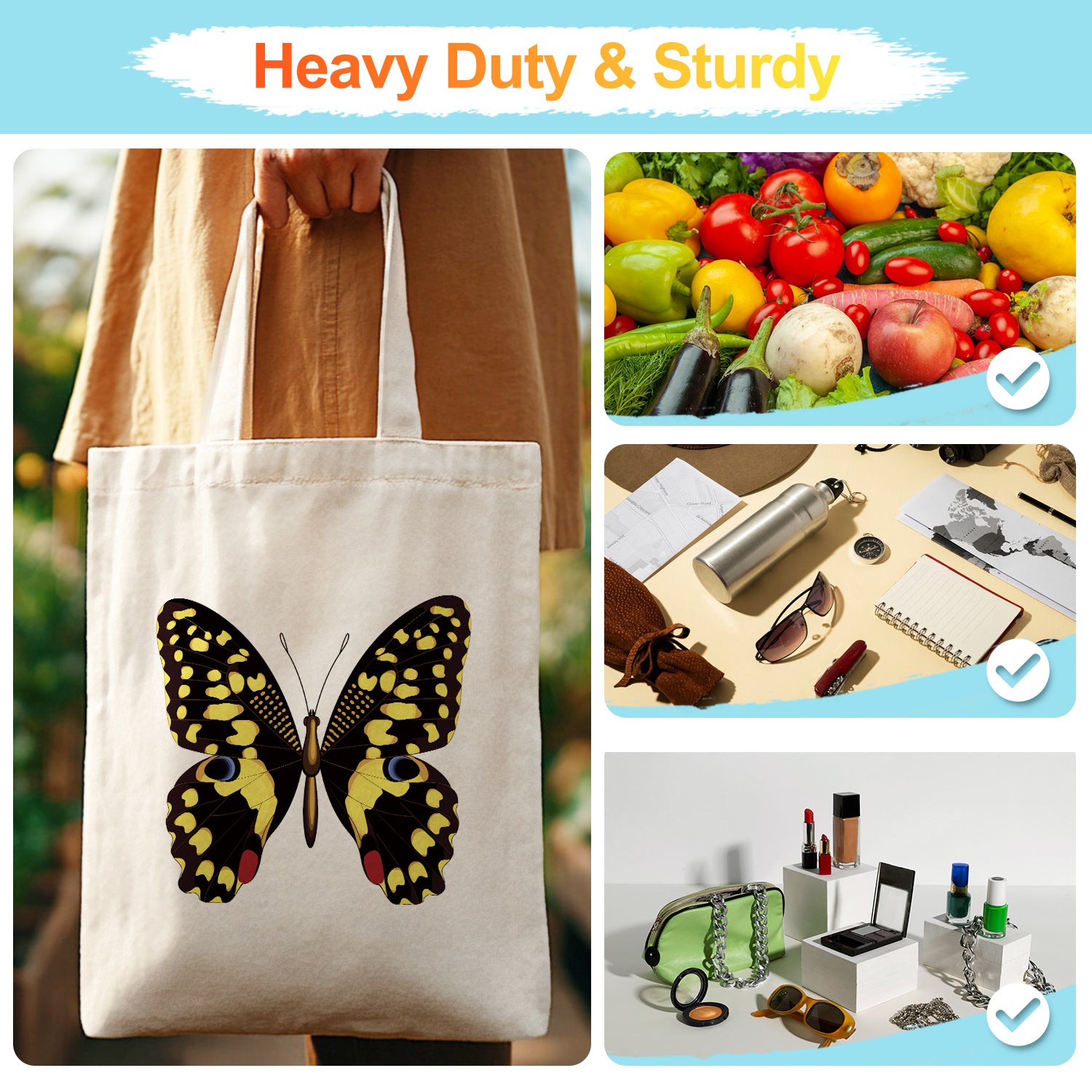 Midnight Butterfly Bag -  Paint by Numbers Kit for Adults -  Portrait By Numbers