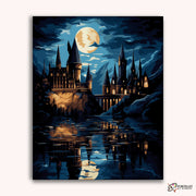 Midnight Castle -  Paint by Numbers Kit for Adults -  Portrait By Numbers