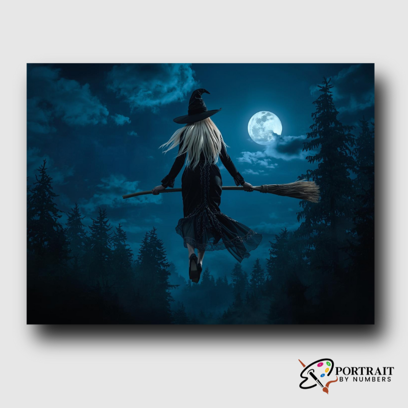 Midnight Flight -  Paint by numbers -  Portrait By Numbers