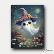 Midnight Garden Ghost -  Paint by numbers Kit -  Portrait By Numbers