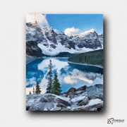 Moraine Lake -  Paint by Numbers Kit for Adults -  Portrait By Numbers