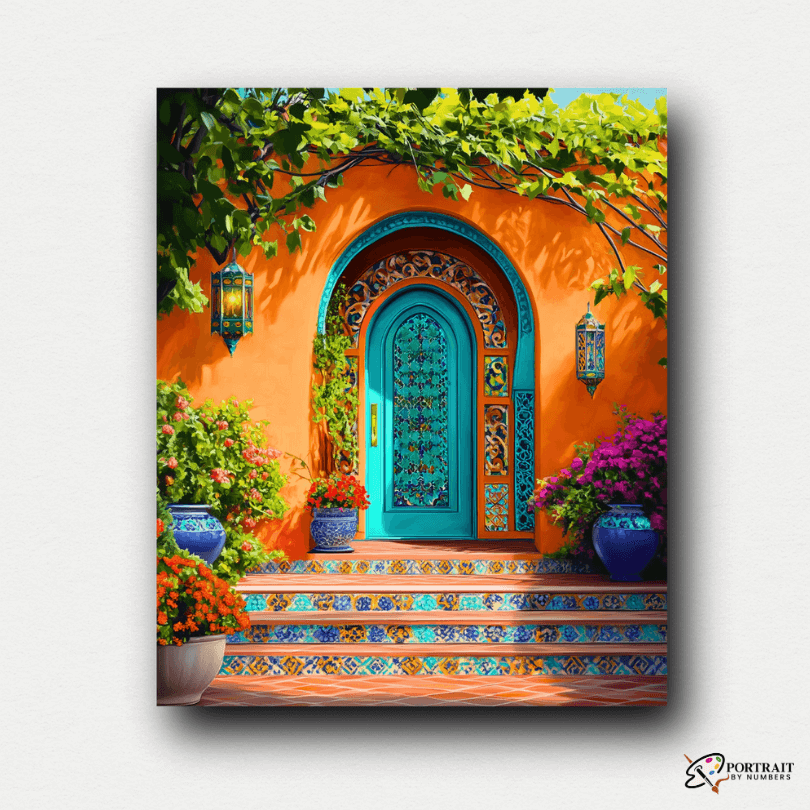 Moroccan Splendor -  Paint by Numbers Kit for Adults -  Portrait By Numbers
