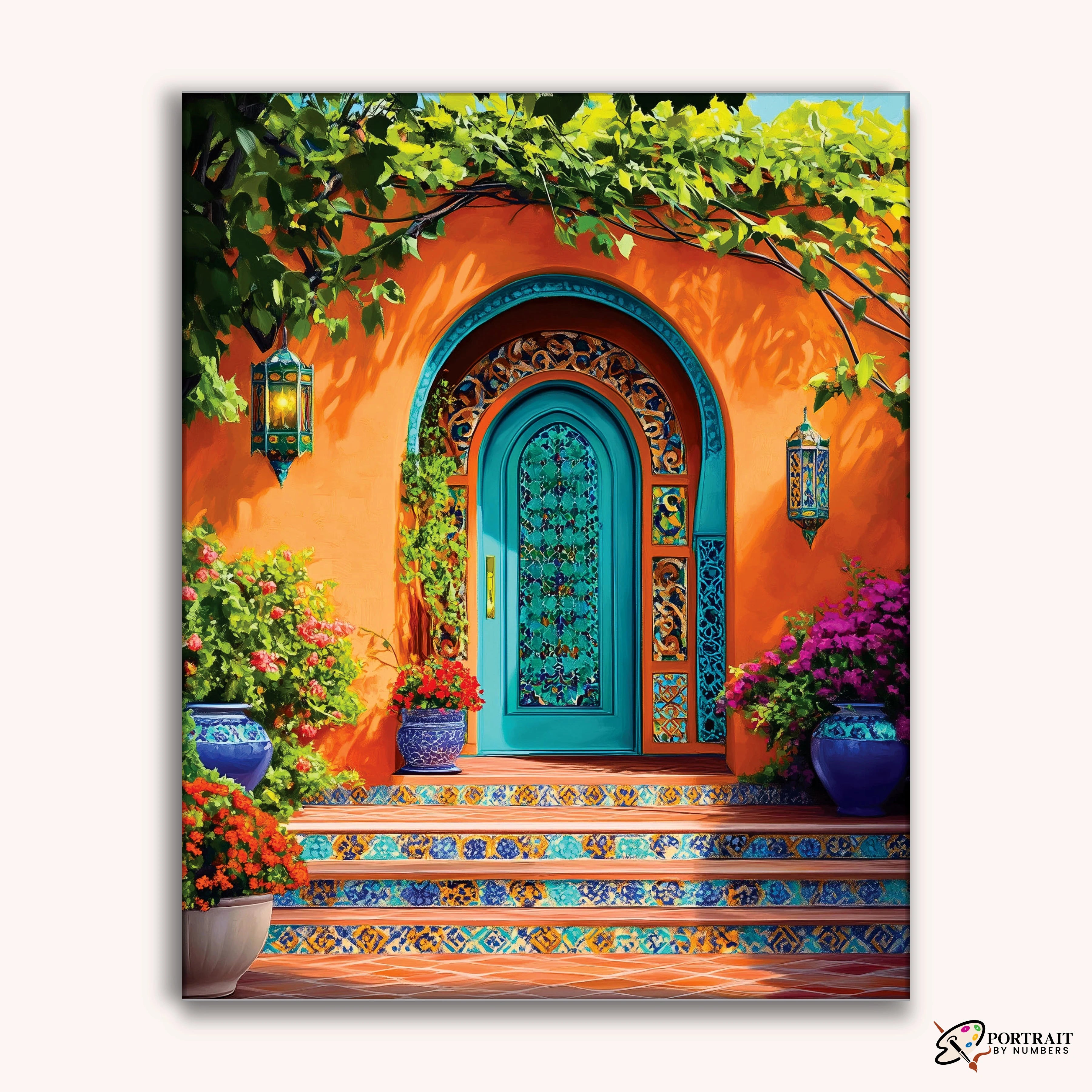 Moroccan Splendor -  Paint by Numbers Kit for Adults -  Portrait By Numbers