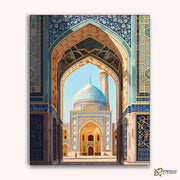 Mosque Beauty -  Paint by Numbers Kit for Adults -  Portrait By Numbers