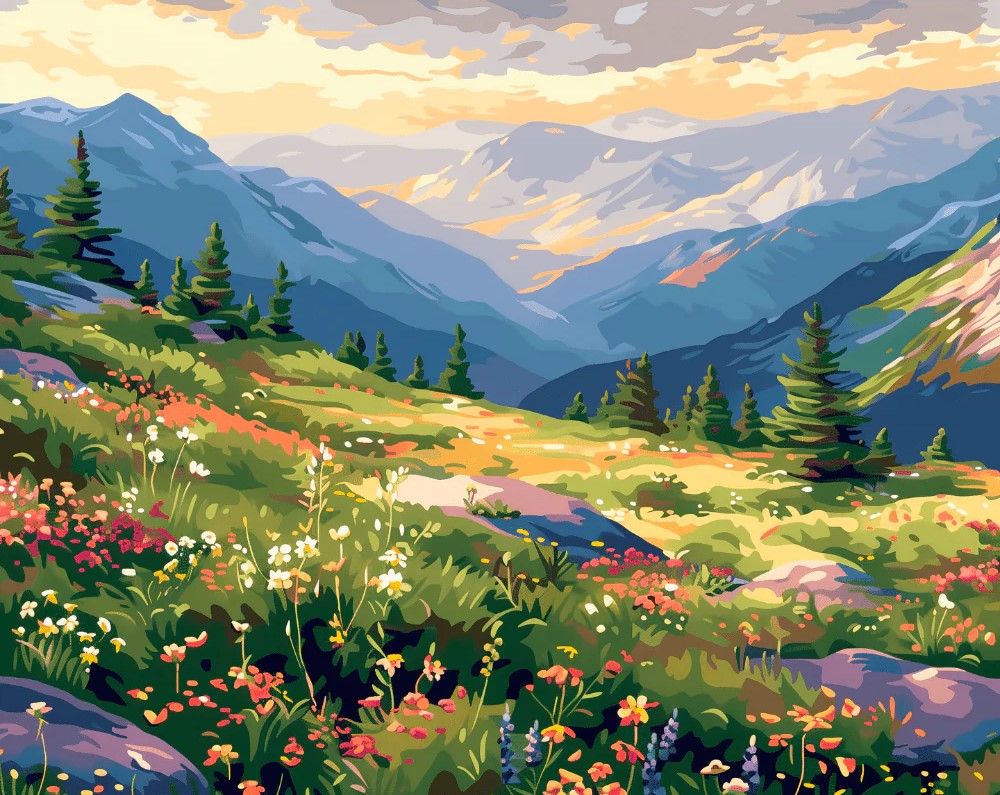 Mountain Chain View