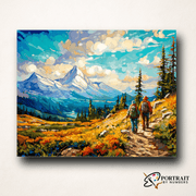 Mountain Trek -  Paint by Numbers Kit for Adults -  Portrait By Numbers
