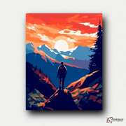 Mountain View -  Paint by Numbers Kit for Adults -  Portrait By Numbers