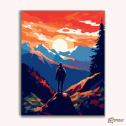 Mountain View -  Paint by Numbers Kit for Adults -  Portrait By Numbers
